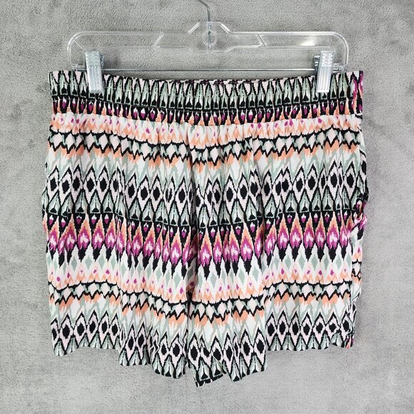 Women's Wildfox Printed Shorts Multi-Color Elastic Waistband 5" Inseam Size M - Picture 4 of 8